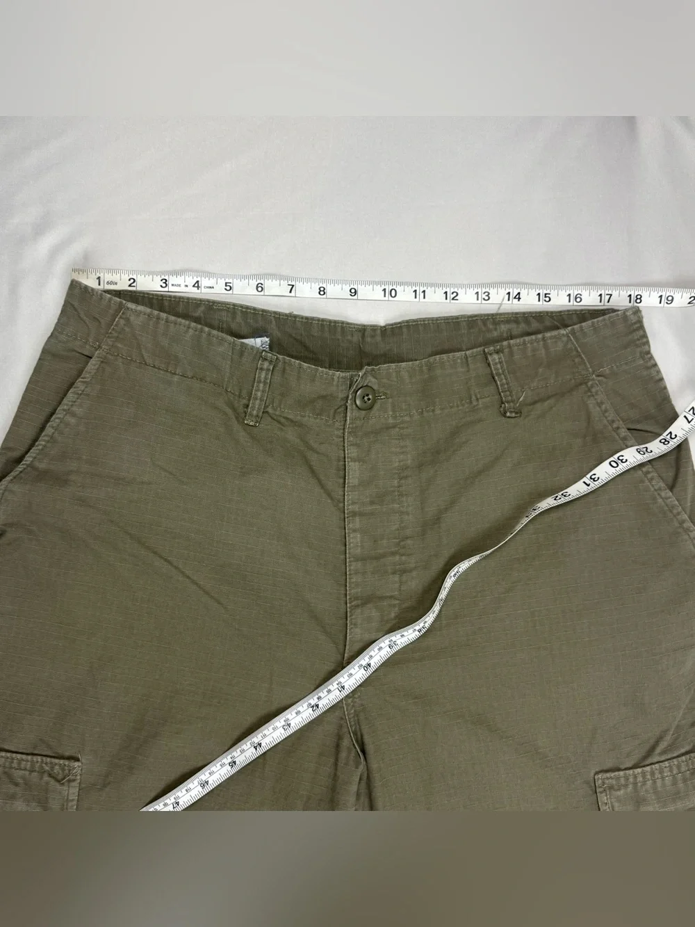 Vtg Camo Distributors Mens Combat Trousers BDU Pants Large x 28 Olive Green A8